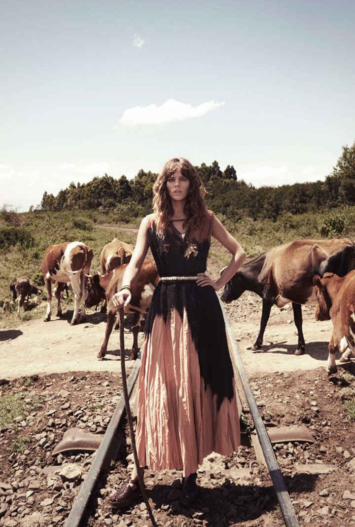 Freja Beha Erichsen《Vogue》法國(guó)版2014年4月號(hào)