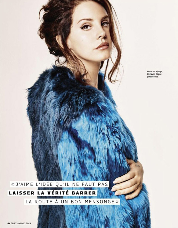 Lana Del Rey《Grazia》法國版2014年12月號(hào)