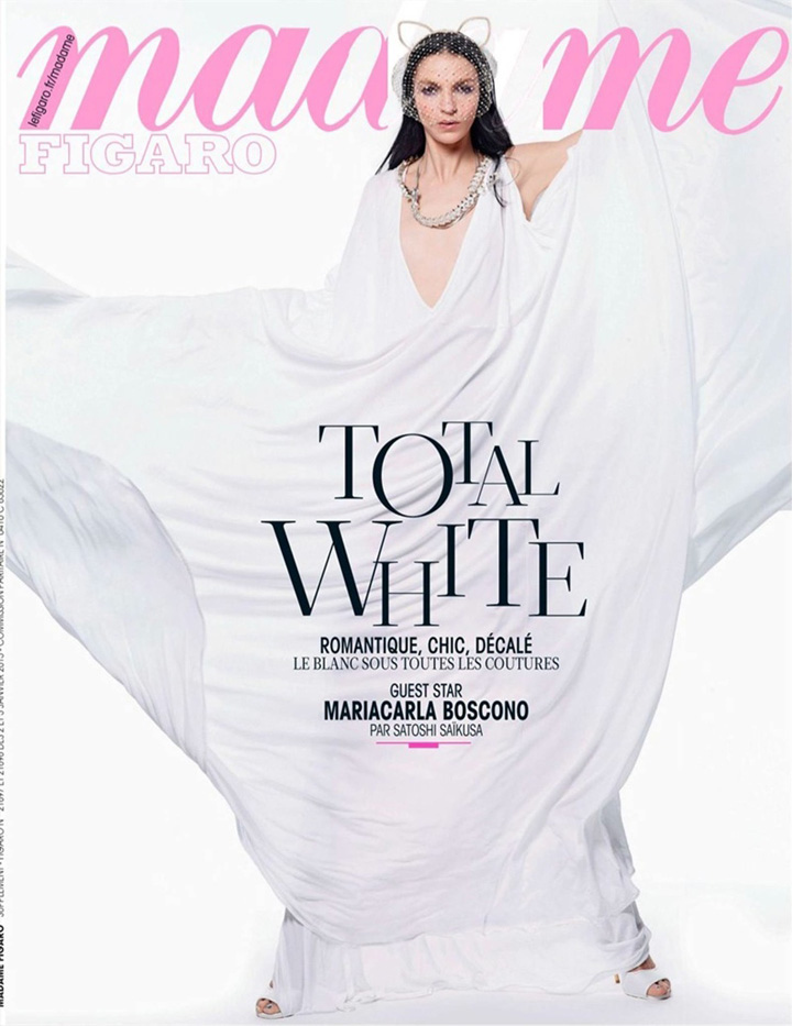 Mariacarla Boscono《Madame Figaro》雜志2015年1月號(hào)