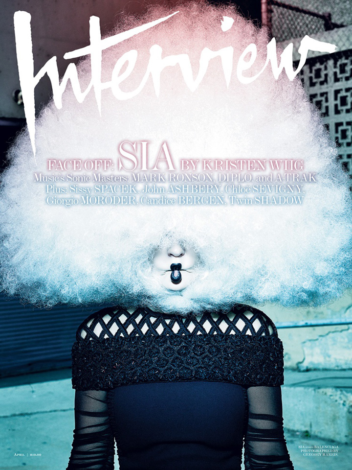 Sia《Interview》雜志2015年4月號(hào)