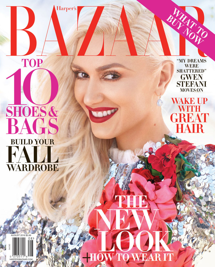 Gwen Stefani《Harper's Bazaar》美國版2016年8月號(hào)