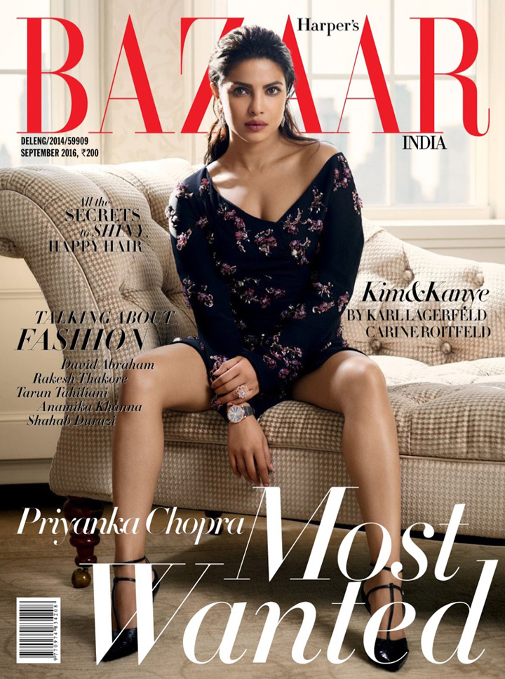 Priyanka Chopra《Harper’s Bazaar》印度版2016年9月號