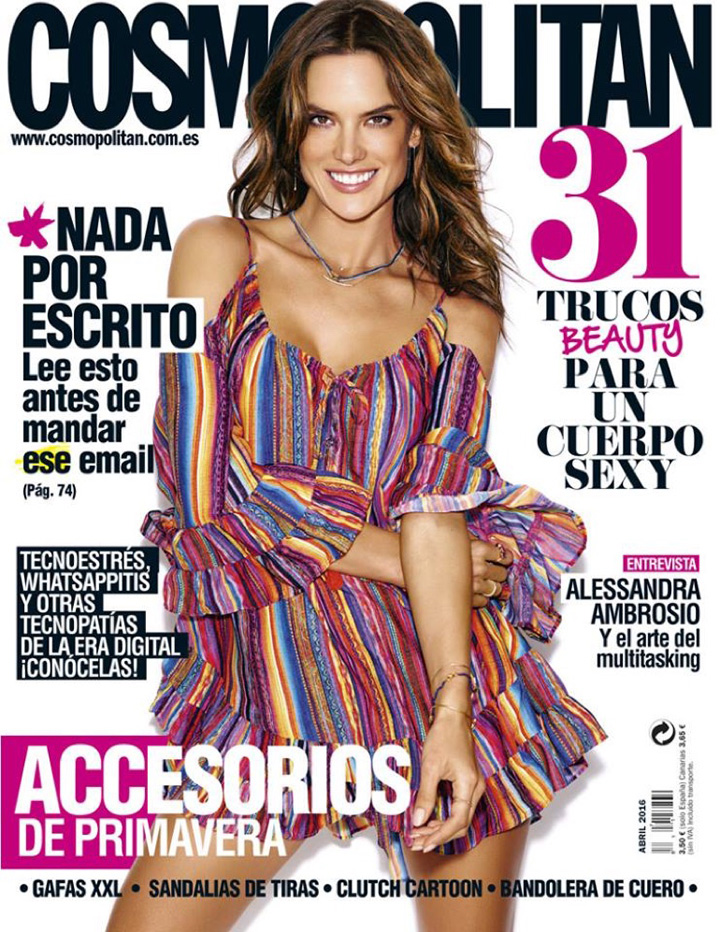 Alessandra Ambrosio《Cosmopolitan》西班牙版2016年4月號