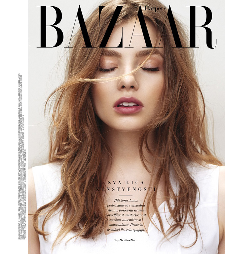 Kristine Froseth《Harper's Bazaar》塞爾維亞版2016年4月號