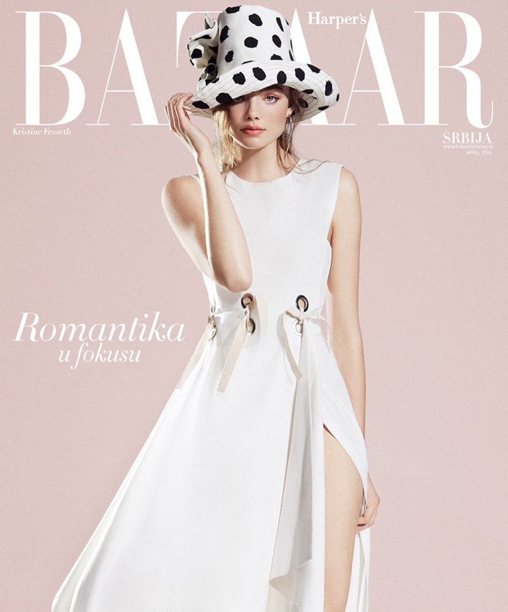 Kristine Froseth《Harper's Bazaar》塞爾維亞版2016年4月號