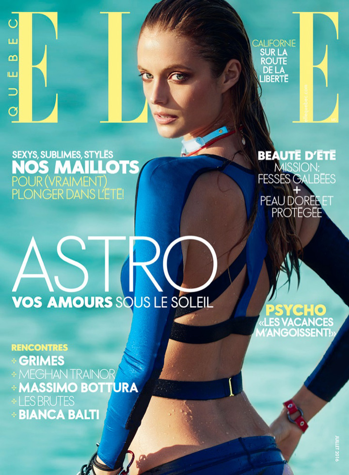 Kate Bock《Elle》魁北克版2016年7月號