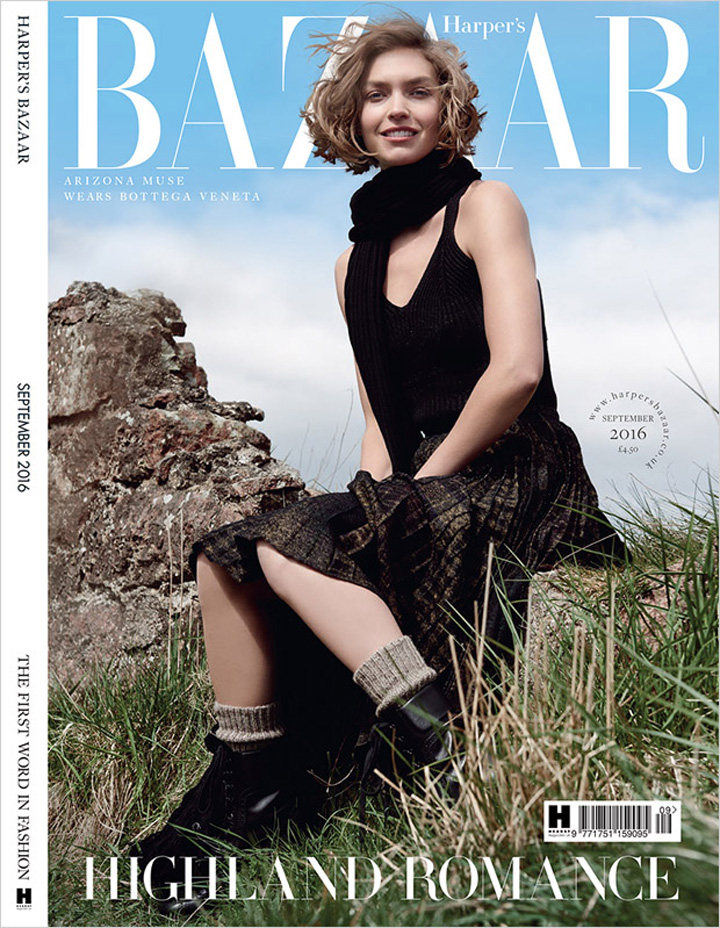 Arizona Muse《Harper's Bazaar》英國版2016年9月號(hào)