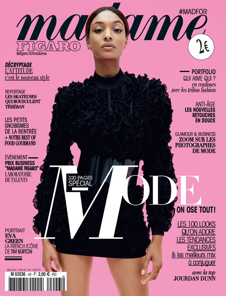 Jourdan Dunn《Madame Figaro》雜志2016年8月號(hào)