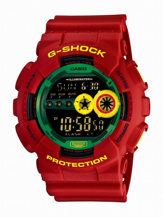 G-SHOCK推出全新系列表款Rastafarian Pack，極具牙買加民族風格特色