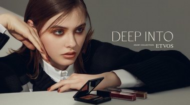 日本天然礦物彩妝品牌ETVOS 2020年秋冬彩妝系列「DEEP INTO」打造至潮復(fù)古煙熏妝容