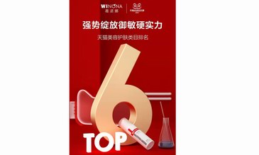 榮登天貓美容護(hù)膚類目Top6，薇諾娜憑借實(shí)力締造雙十一傳奇