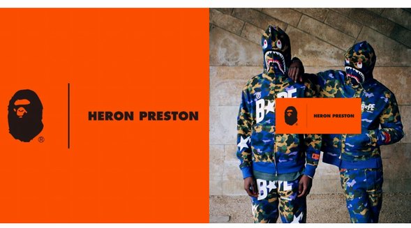 A BATHING APE × HERON PRESTON