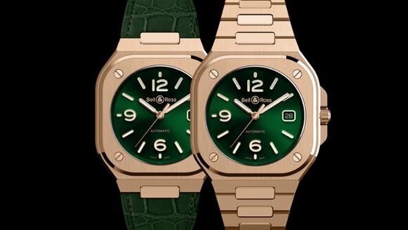 柏萊士（Bell & Ross）推出全新BR 05 Gold Green金綠腕表。