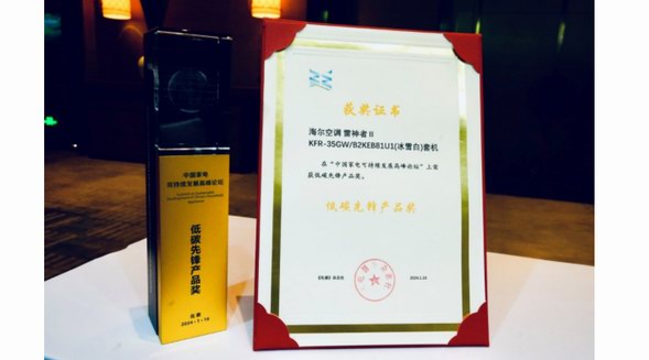 從產(chǎn)品到方案！海爾空調(diào)綠色低碳成果獲行業(yè)認可