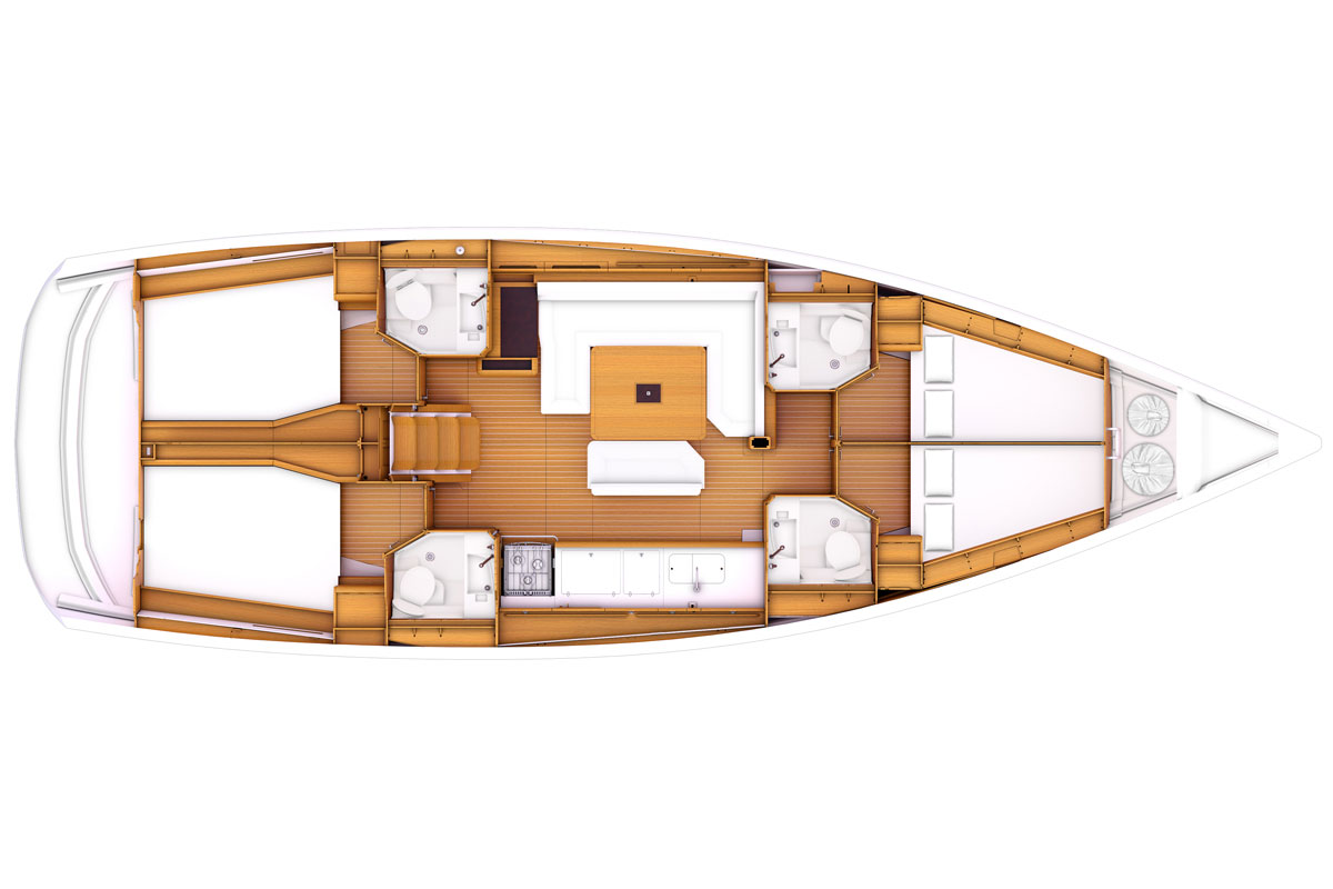 Sun Odyssey 469結(jié)構(gòu)圖：JEANNEAU亞諾帆船新型號(hào)