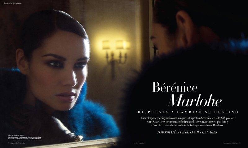 Bérénice Marlohe《Harper’s Bazaar》西語版2012年11月號